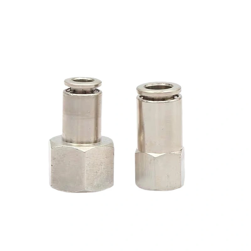 Customizable Pcf Metric Internal Thread Full Copper Connector PU Hose Quick Connector Copper Tube Interface Accessories