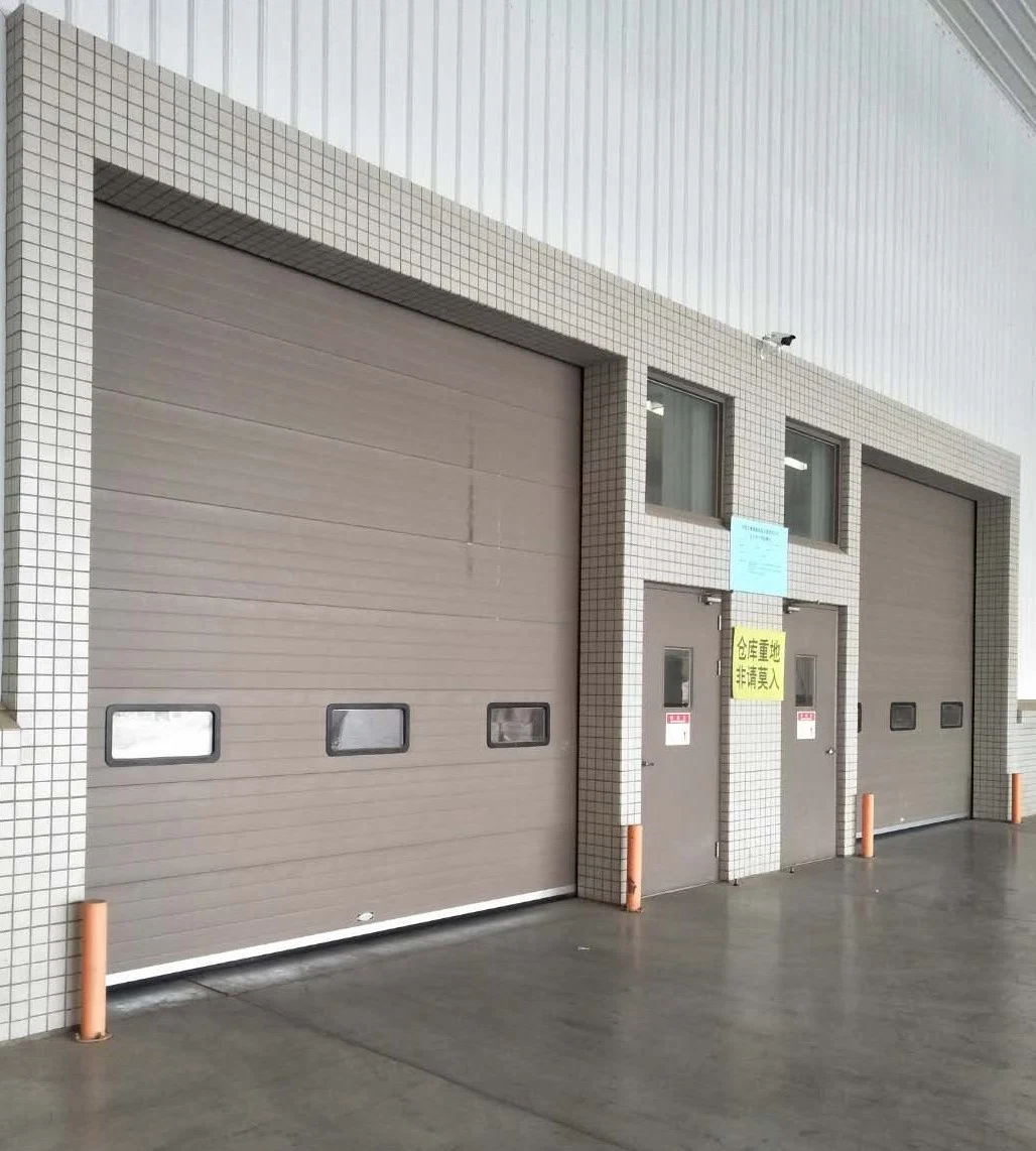 Original Factory Sandwich Panel Automatic Exterior Stacking Steel Insulated Vertical Lifting Sliding Roll up Garage Gate