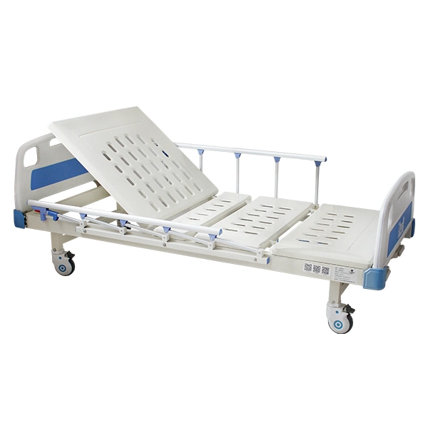 Factory Supply Kinds of Manual Two Function Patient Medical Clinic Hospital Bed