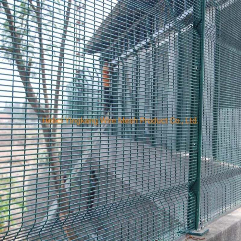 75*12.5mm Opening Size 32mm Dra Steel Fence Panel Welded Wire Mesh Railing Airport 358 High Security Guardrail Anti Climb Fence Wall Fence with Electric Wire