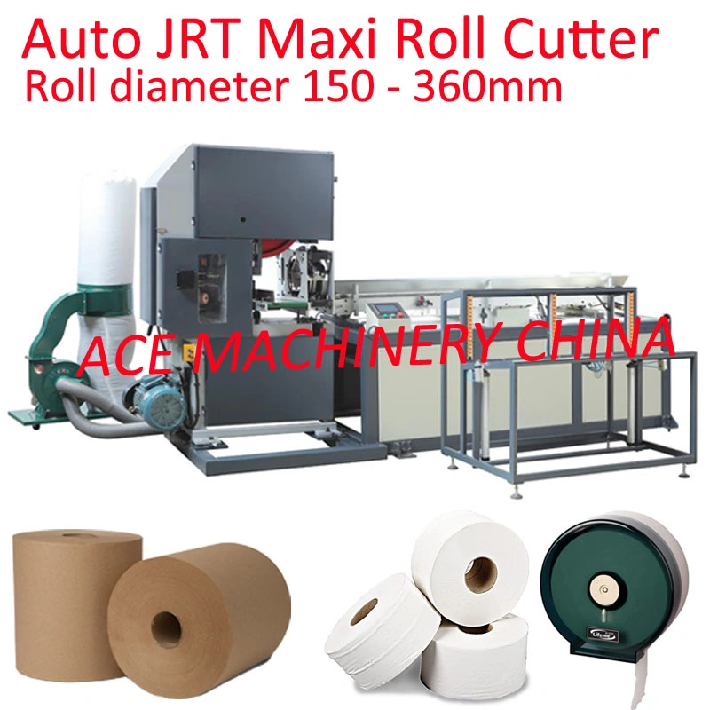 El tejido de corte automático el rollo de papel toalla Máquina de corte de la sierra de banda