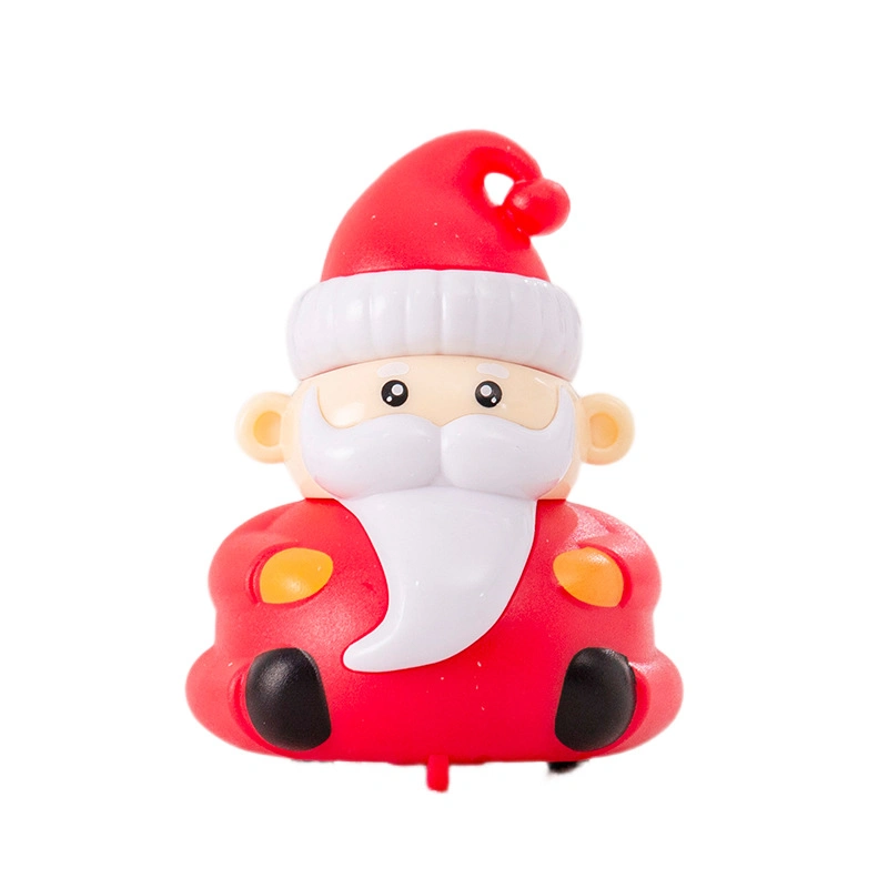 Cute Pull Back Cars Plastic Christmas Tree Snowman Santa Claus Theme Figure Toy Christmas Decoration for Christmas Stocking Stuffers