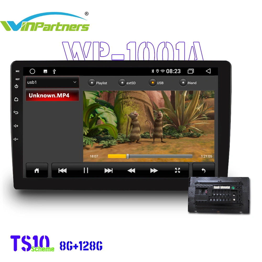 8g+128g 10-Inch Vehicular General-Purpose Machine Car Stereo Bluetooth Android Auto GPS Wp1001A