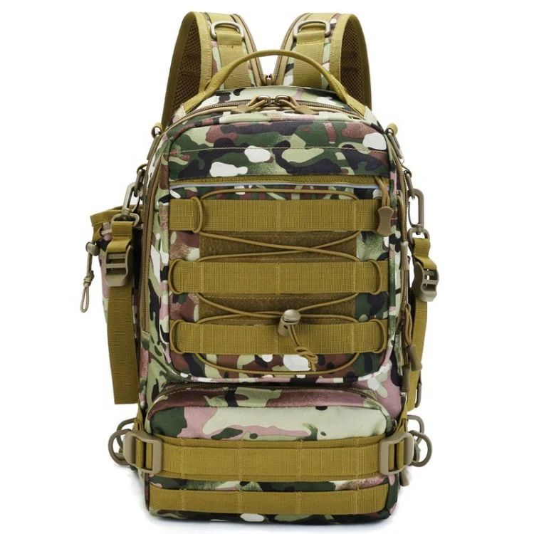 Daypack Fishing Bags Single Shoulder Dual-Use Backpack Camouflage Tactical Sports Chest Bag