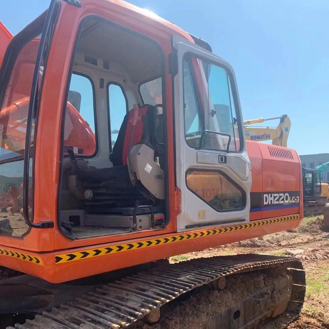 Second Hand Construction Machinery Hydraulic Doosan Excavator Dh220LC