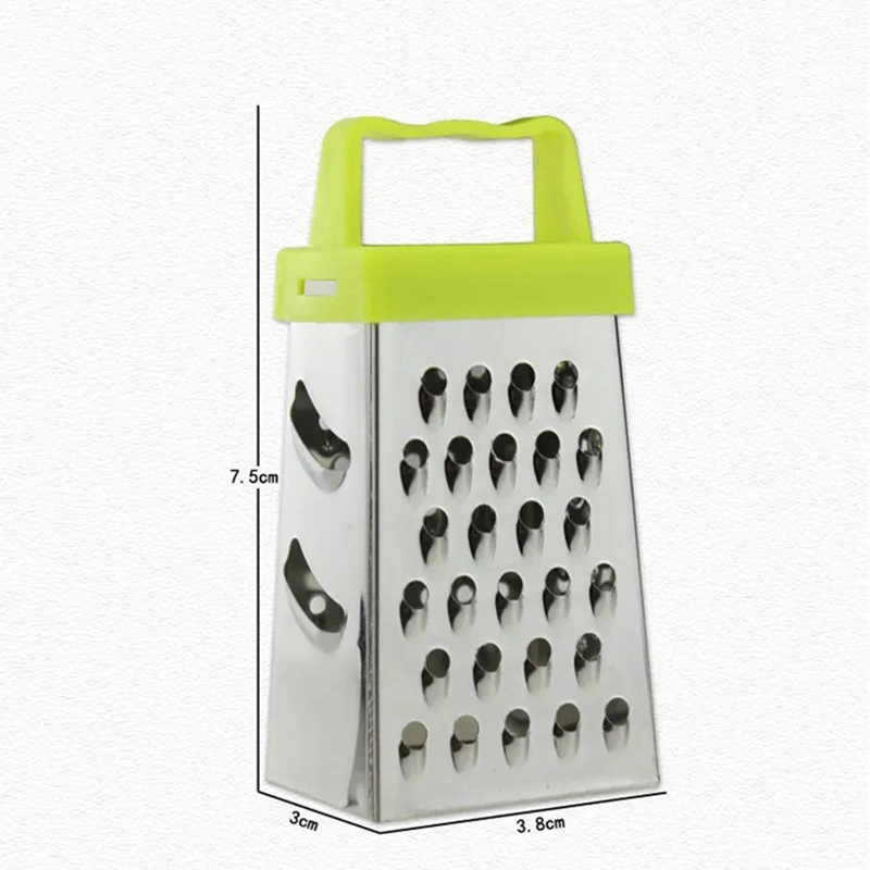 Small Kitchen Gdget Multifunctional Cheese Grater Stainless Steel 4 Side Potato Radish Fruit Grater