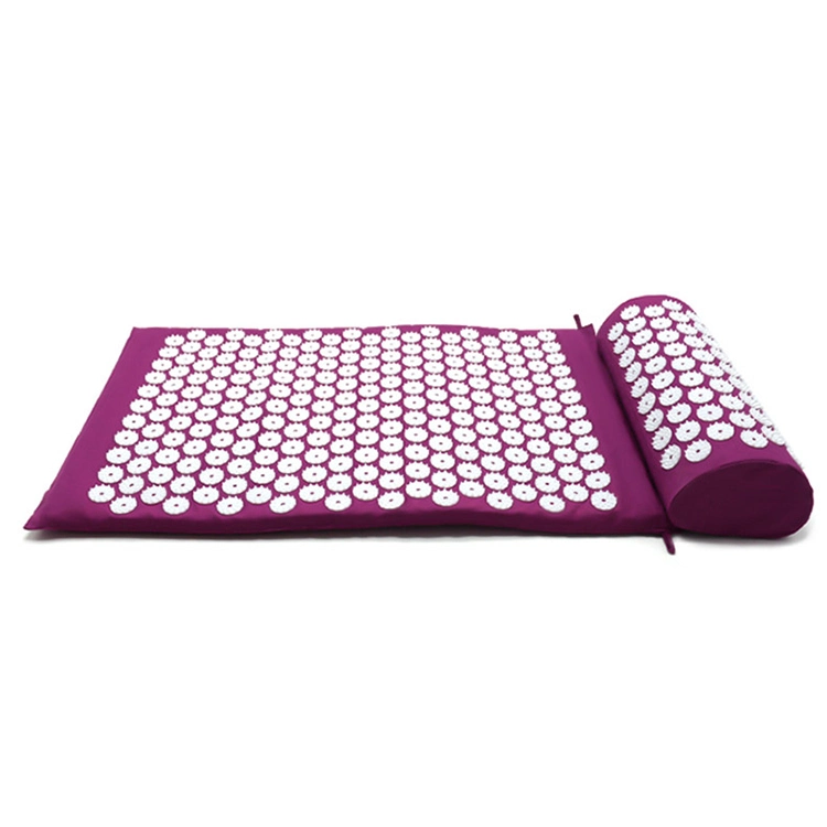 Lotus Needle Massage Yoga Acupuncture Acupressure Mat and Neck Pillow Set