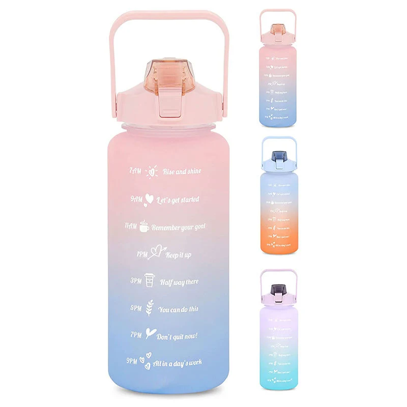 Professional Manufacturer Competitive Price 1L Cute Cartoon Big Belly Water Bottle with Straw for Girls