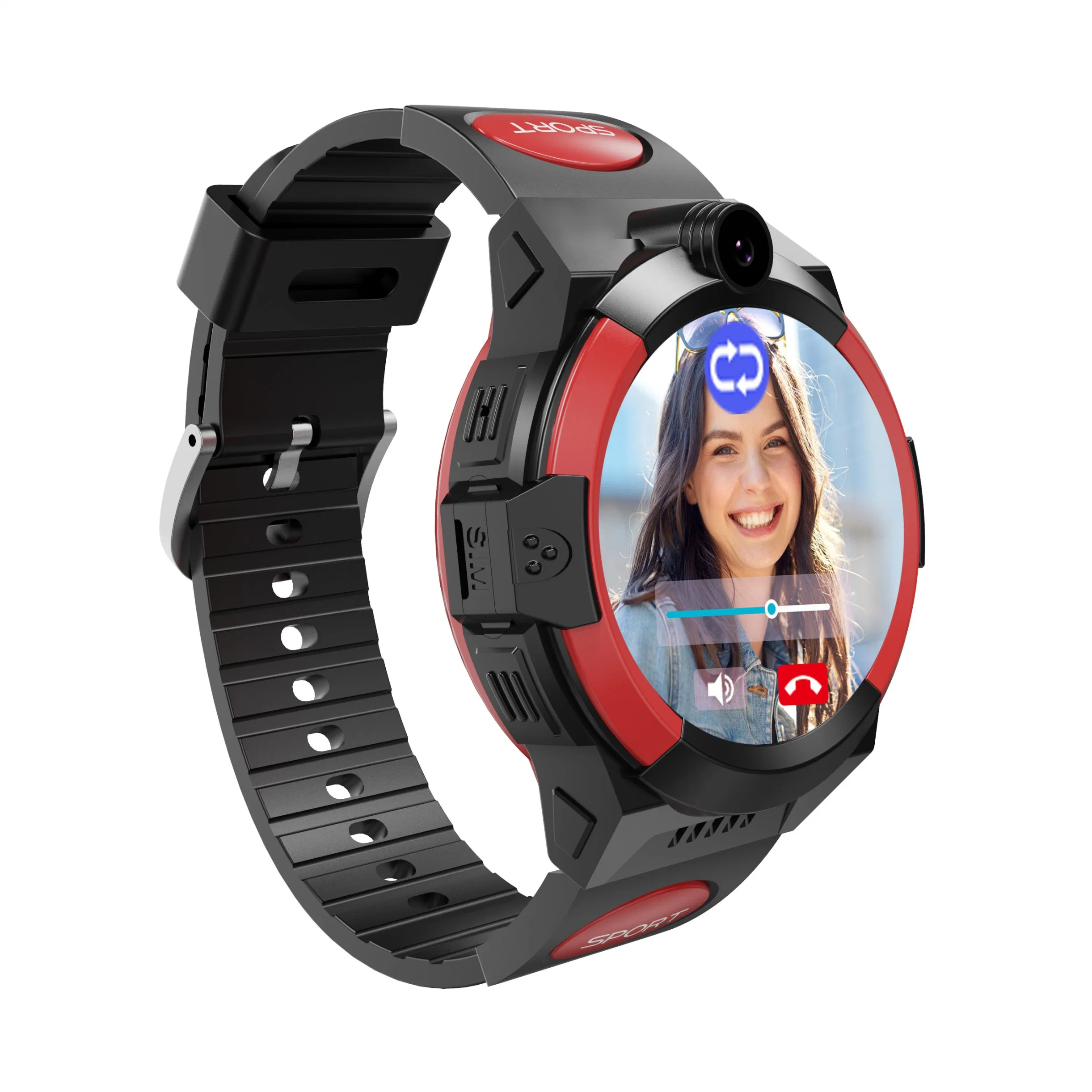 Fashion 4G IP67 Water resistance Parental Control round screen Students Child Watch GPS tracking with free global Two Way Video Call for Kids D38