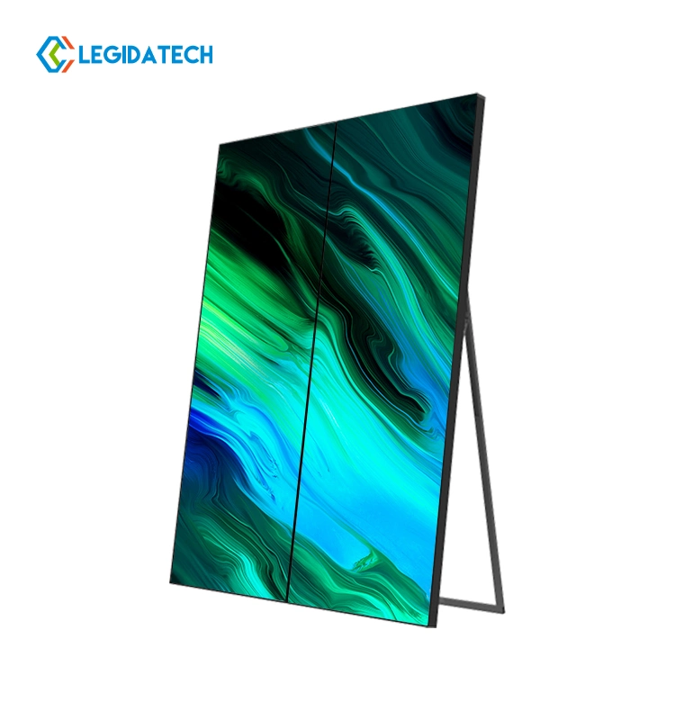 Custom WiFi USB 4G 5g Super Thin Front Access 640 X 1920 mm Magnetic P2 P2.5 LED Poster Display