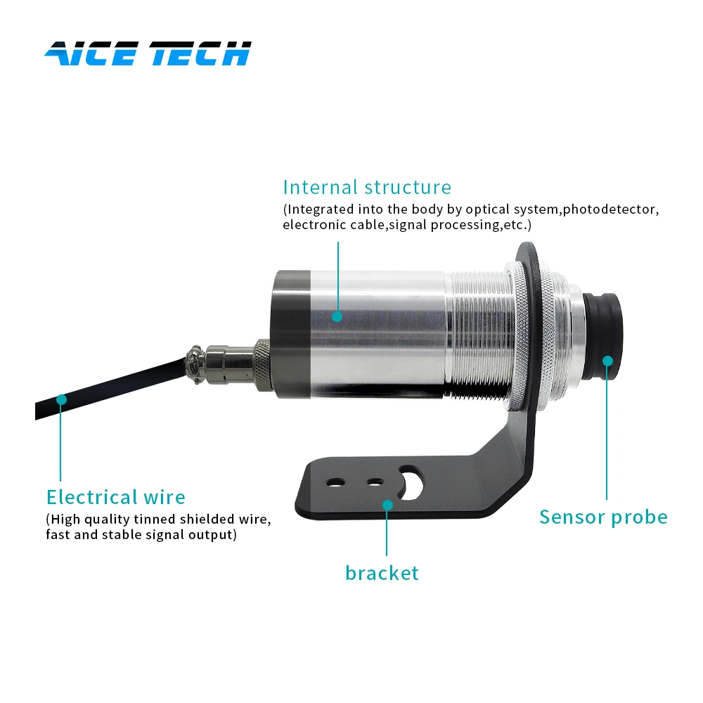 50 to 500 Degree Coaxial Single Laser Aiming Industry Infrared Temperature Sensor