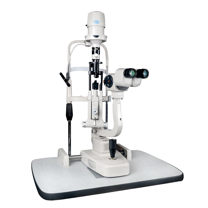 RS-4 China Equipo Oftalmológico Máquina de Examen Ocular Biomicroscopio Microscopio de Lámpara de Hendidura Óptica de 5 Pasos con Bombilla LED.