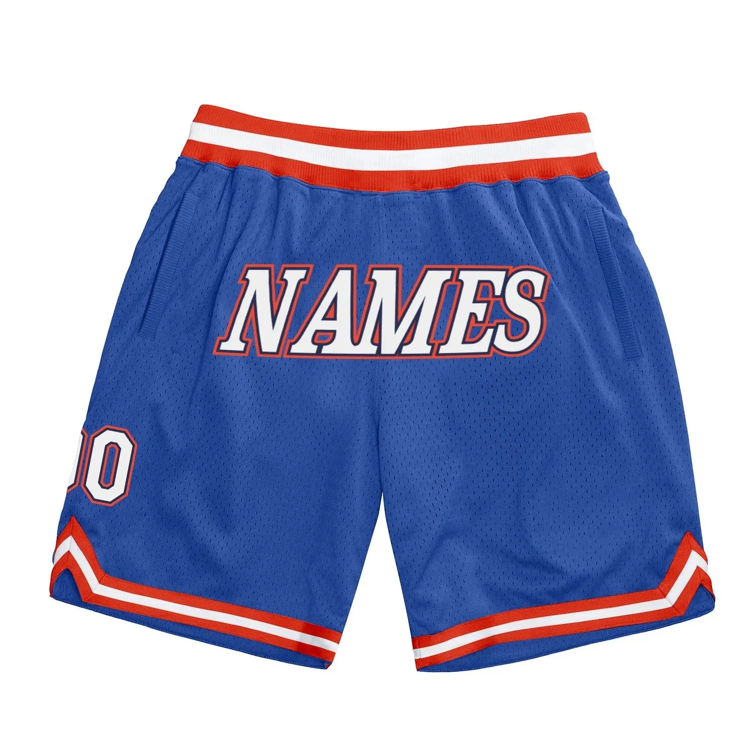 Спортивные шорты Custom Wholesale Blue Basketball Fans Quick Dry Retro Вышитые из сетки вентиляторы Настраиваемые линии для тренинга спортивная атлетика повседневная Шорты