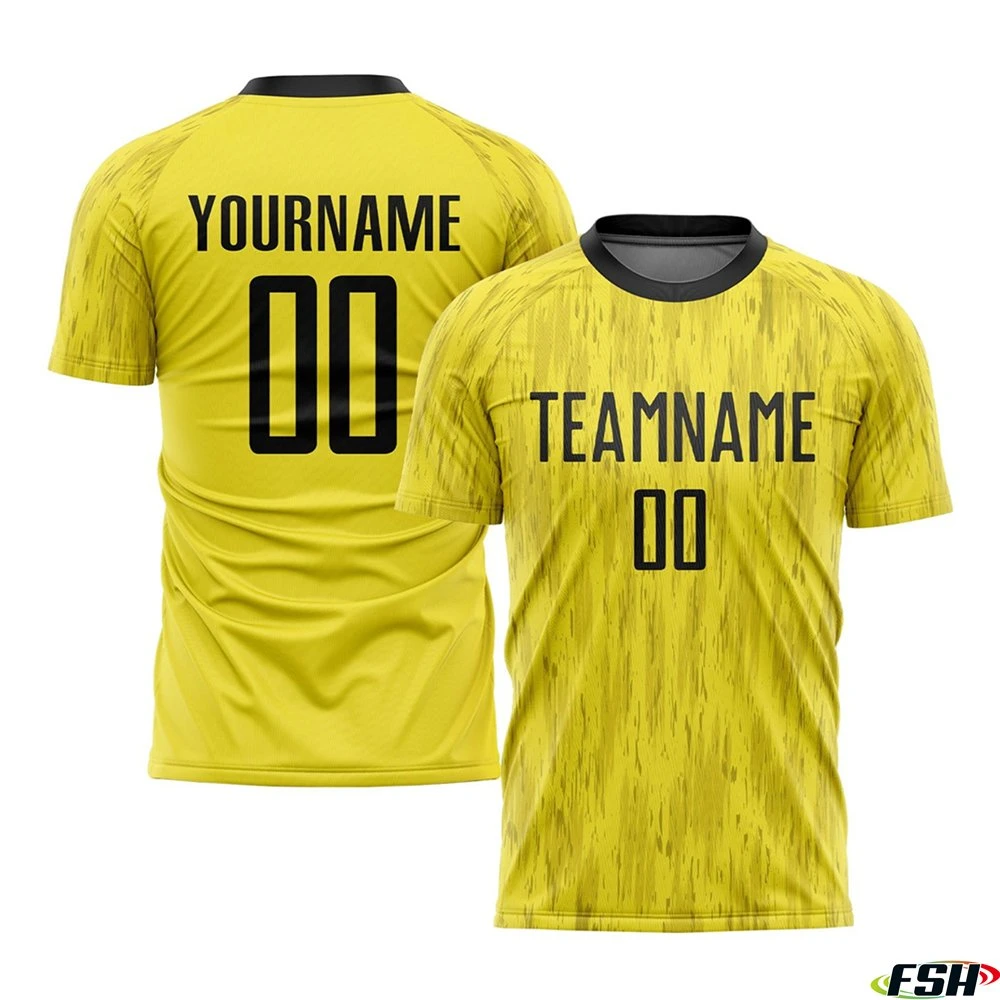 Logotipo personalizado uniforme de fútbol Camisetas de fútbol de la sublimación de la calidad de Tailandia Camisetas de fútbol Camisetas de fútbol juego de fútbol Juegos de Vestir
