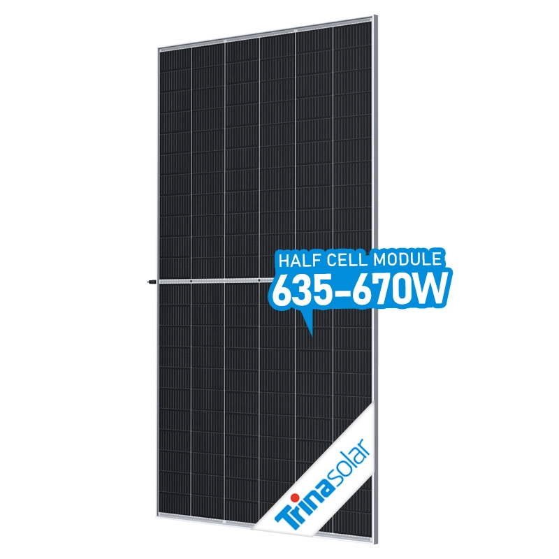 Silicio monocristalino de alta calidad marca Trina Solar Panel del módulo de la mitad de la celda 600 W de potencia mono