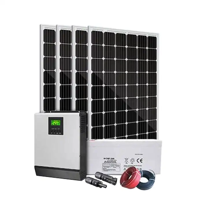 5kW 10KW 20kW Generador de Energía Solar en la Red fuera de la Red Sistema de Energía Solar Híbrido