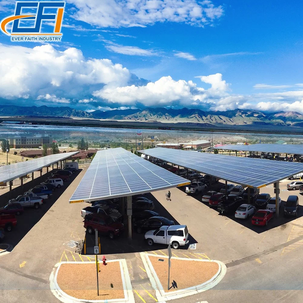 Car Parking Solar Power Canopy System Carport Aluminium Solar System