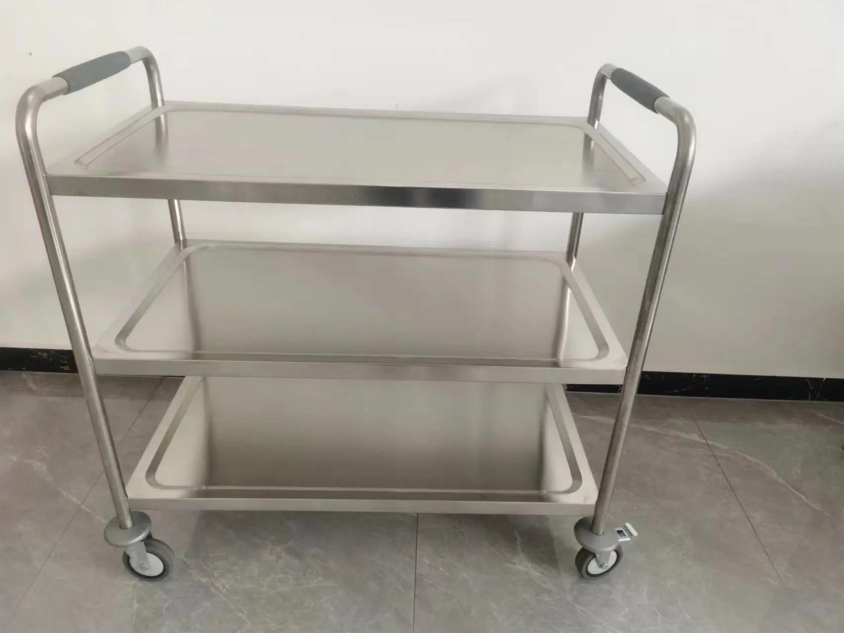 Fornecedor de fábrica Atacadista Equipamento de Cozinha do Restaurante Comercial personalizado 2 3 4 5 6 camadas em aço inoxidável 201 304 Service Trolley Carrinho de servir móvel