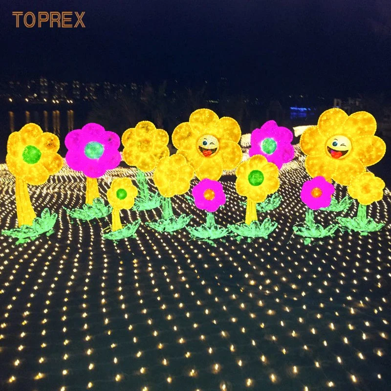 2023 Quality Outdoor Flower Motif Light with LED Panel