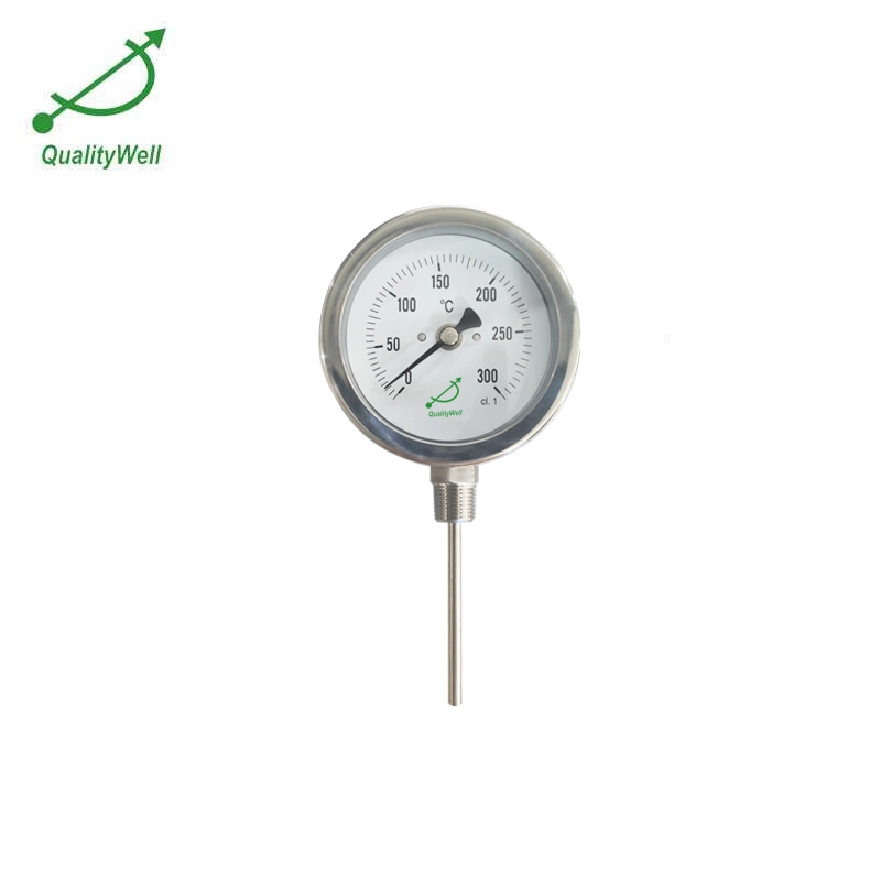 Industrial Bimetal Thermometer 4 Face X 6 Stem