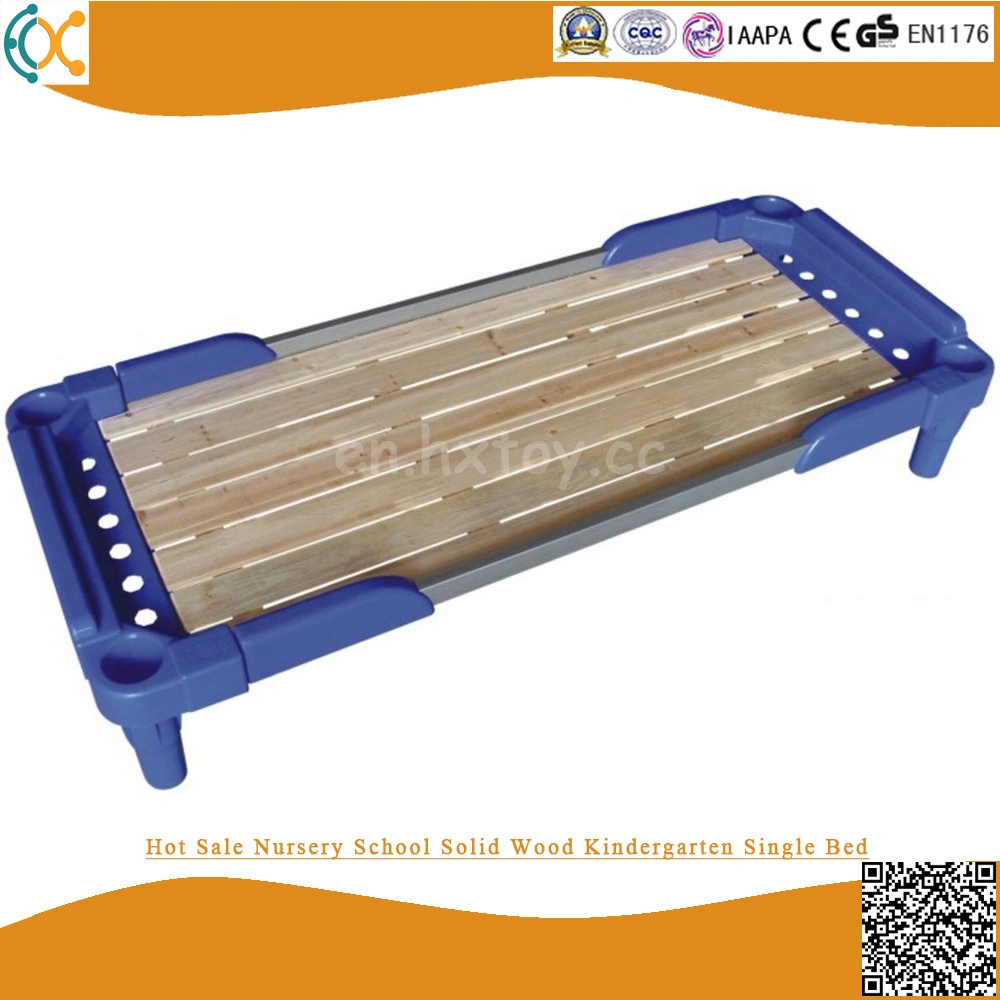 Hot Sale Nursery School Solid Wood Kindergarten Single Bed