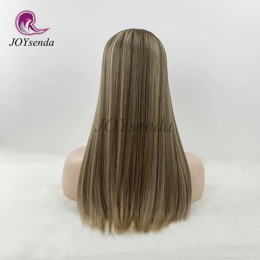 El cabello humano 100% virgen color rubio despuntador judío/piezas Cabello Cabello/ Topper para las mujeres blancas