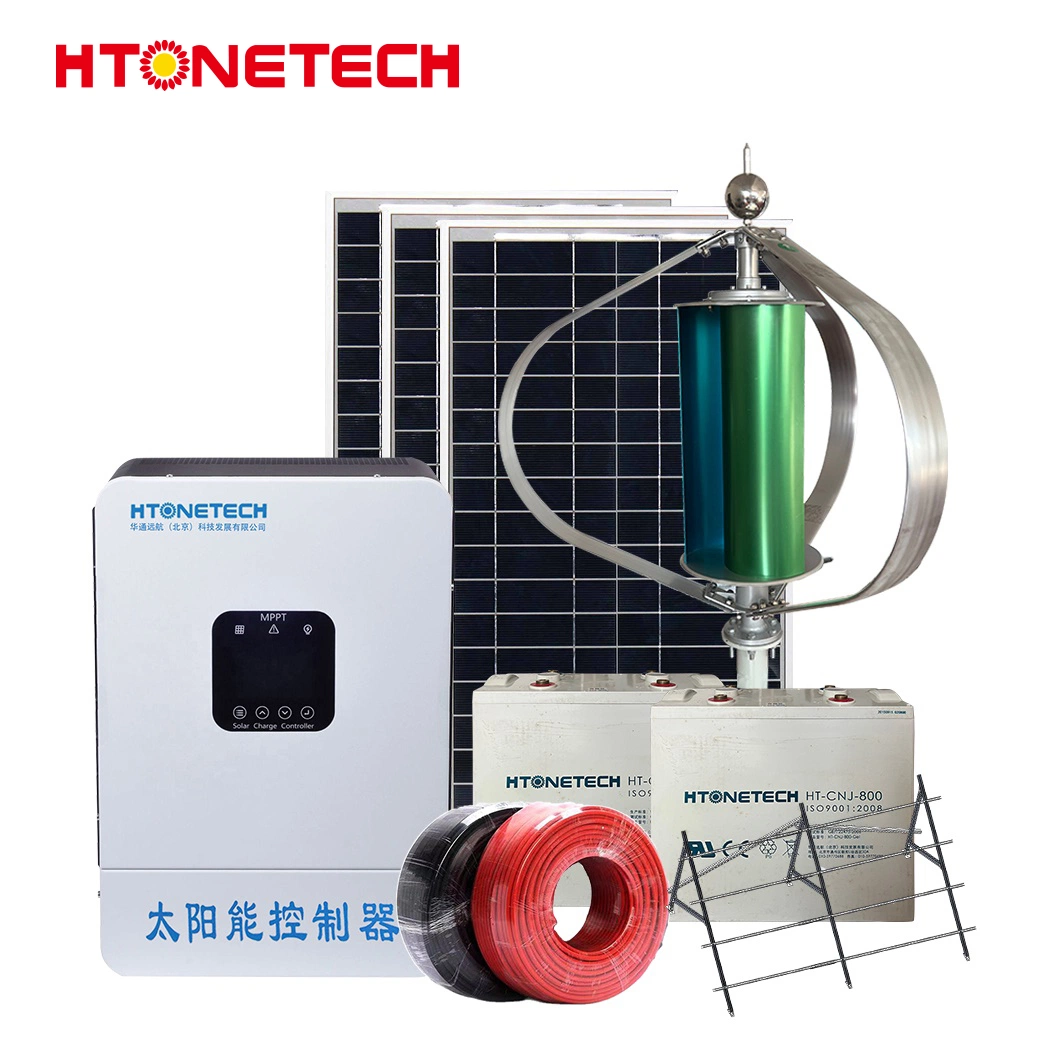 Htonetech Mono Solar Panel 450watt Suppliers Wind Power Equipment China Solar Wind Hybrid Energy System with AC Wind Generator System