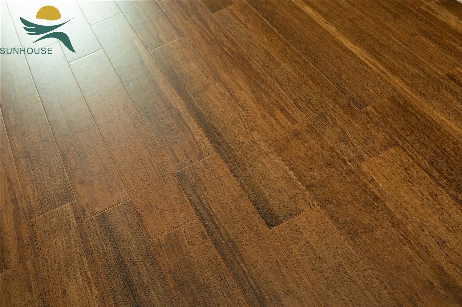 Wide Bamboo Plank Strand Woven Bamboo Flooring Underfloor Heating Floor Tiles 14/15mm Floor Made in China