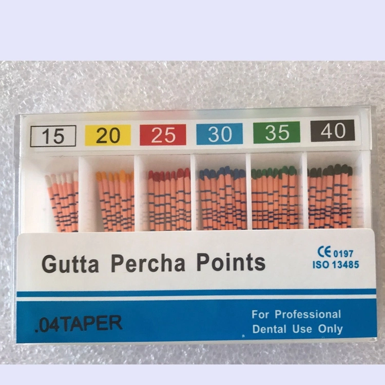 Lk-R11 Dental ISO Gutta Percha Gp Paper Points 02 Taper 04 Taper