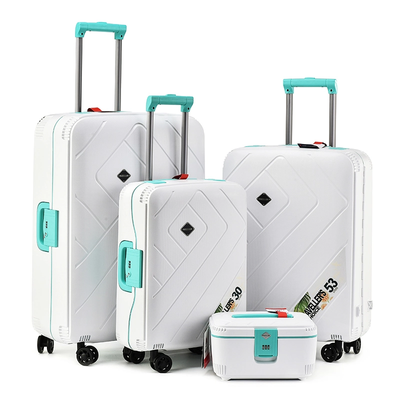 2022 Pink Trolley Travel Bag with Free Wheels, European New Design Ladies Trip Luggage Suitcases Sets