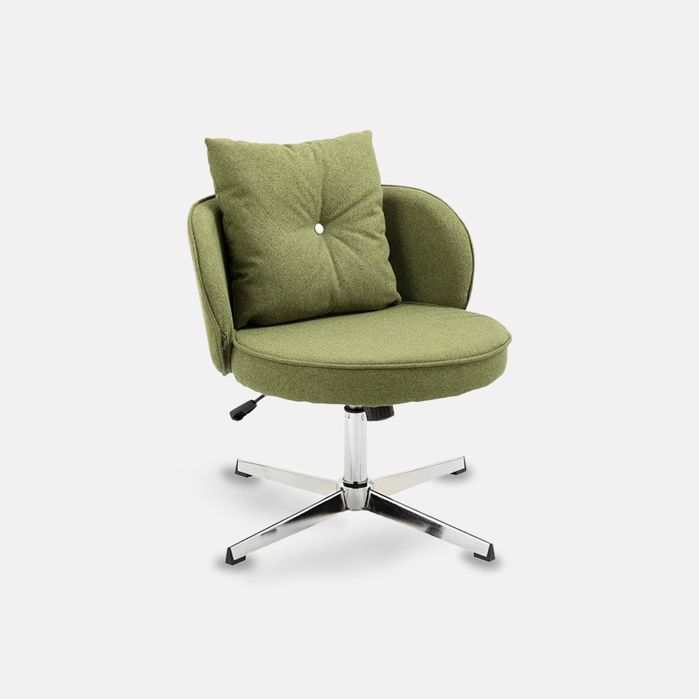 Chaise de bureau moderne avec chaise de bureau à domicile, verte, polyester