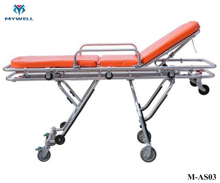 M-As03 Adjustable Ambulance Wheelchair Stretcher Trolley