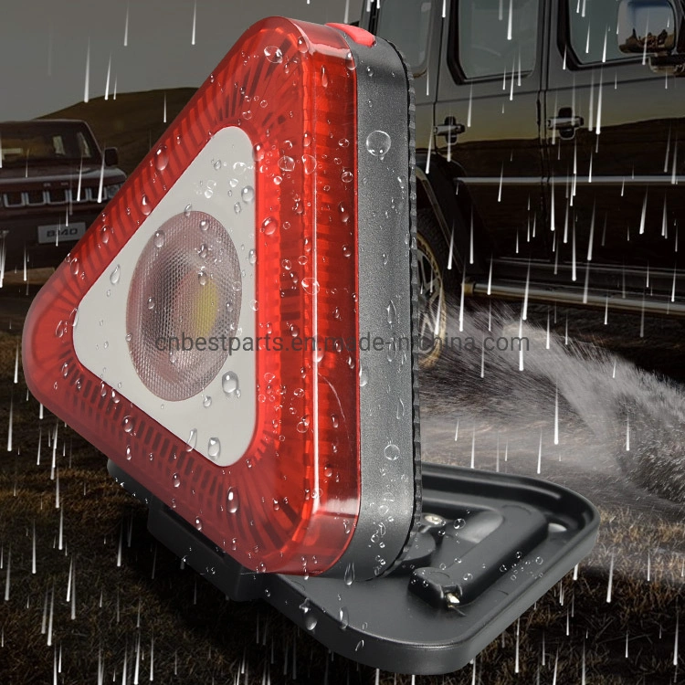 Wholesale/Supplier Car Inspection Road Signal Warning Work Lamp Emergency Mini with Red Warning Triangle Work Lighting Battery COB LED Work Light