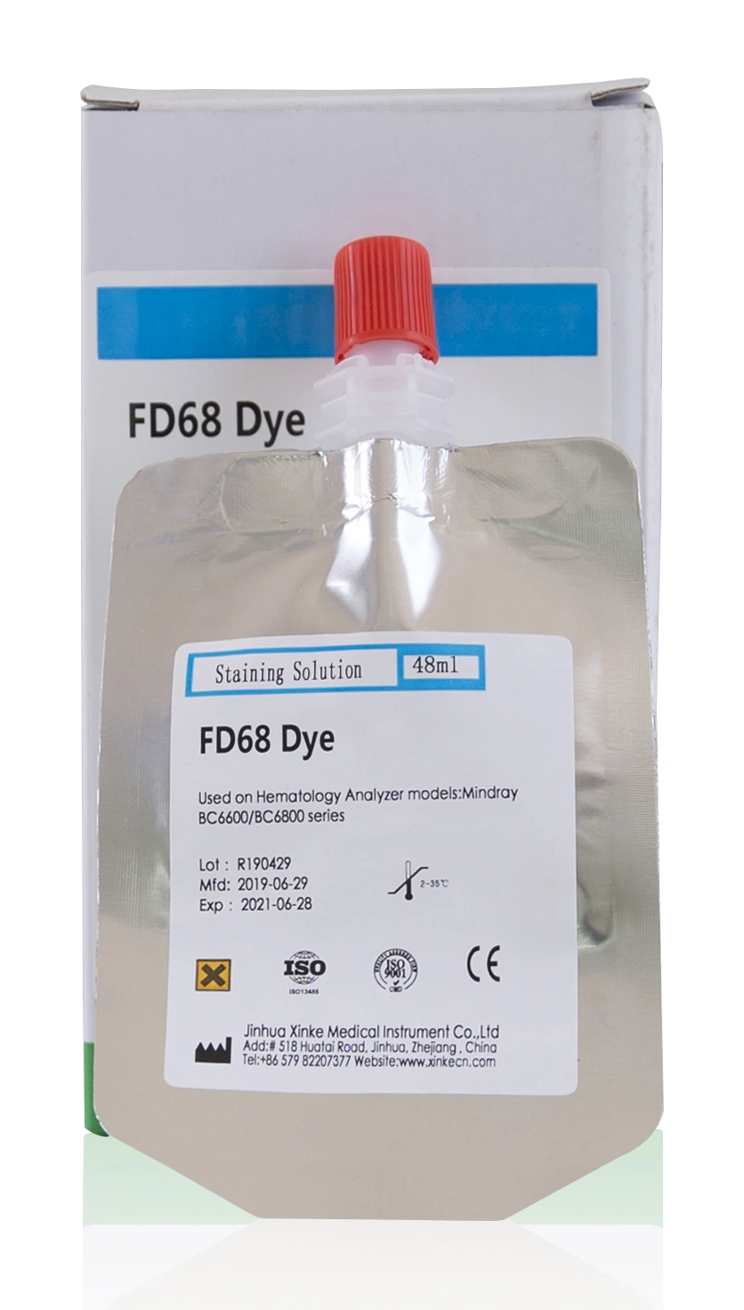 CE Certification Hematology Cbc Reagents Fd 68 Dye for Mindray Bc6600 6700 6800 6900 Mindray Hematology Cbc Analyzer