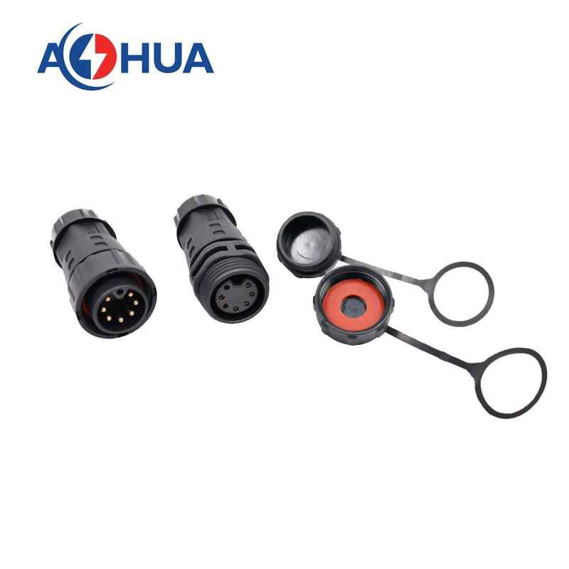 Aohua IP67 Wire to Wire 7 Pin Waterproof Electrical Connector Cable Joint