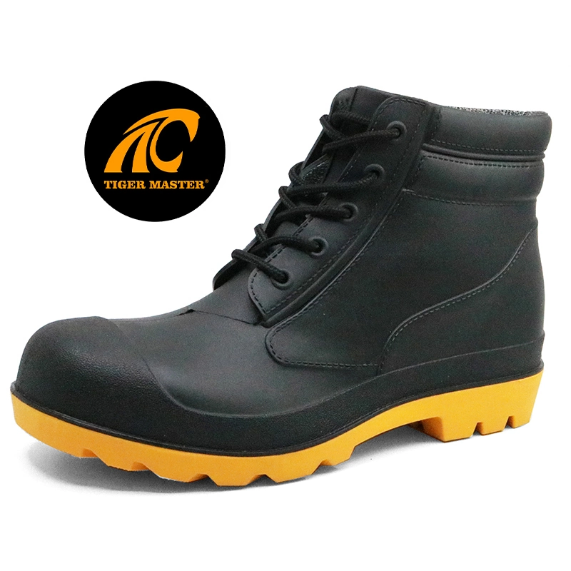 CE Verified Waterproof Steel Toe Puncture Proof PVC Safety Shoes