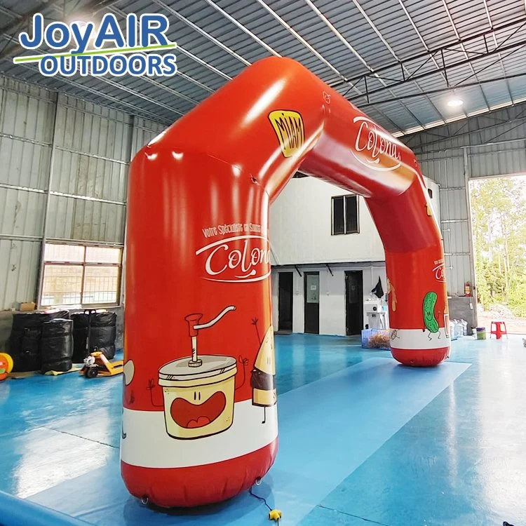 Wholesale/Supplier custom logo purple marathon start finish line blow up angle archway gate inflatable race arch for sport events