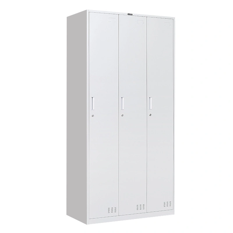 Two Tier Steel 2 Door Cabinet with Double Lock Padlock & Keylock