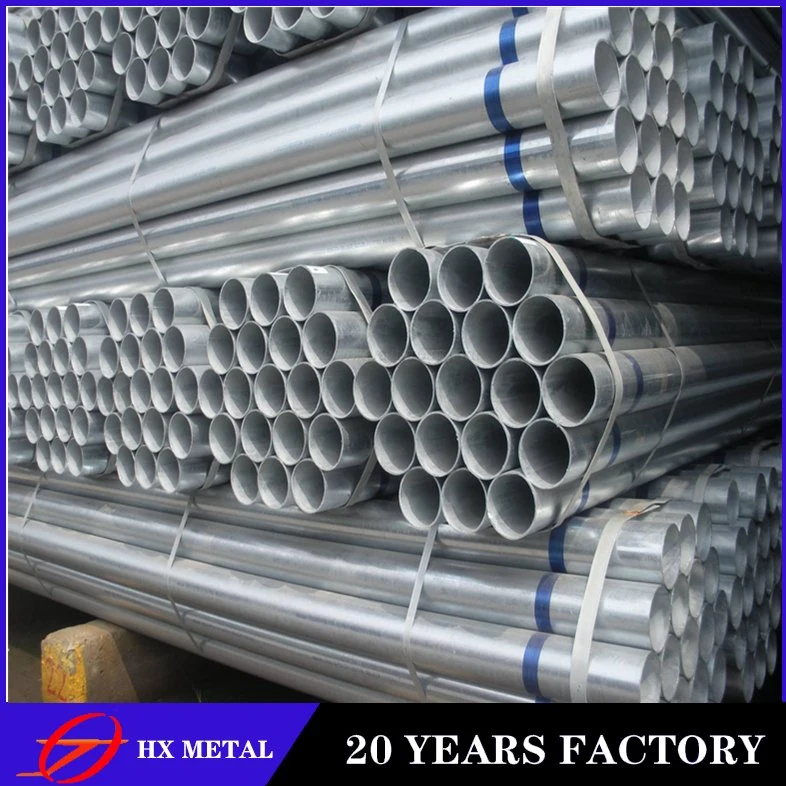 China Supplier 1/ Gi Pipe Price 1,5'' 10'' Galvanized Schedule 40 tubo de acero