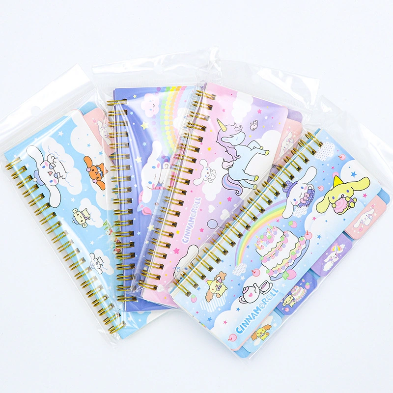 Cartoon Student Record Color-Page Piano Type Classified Notebook