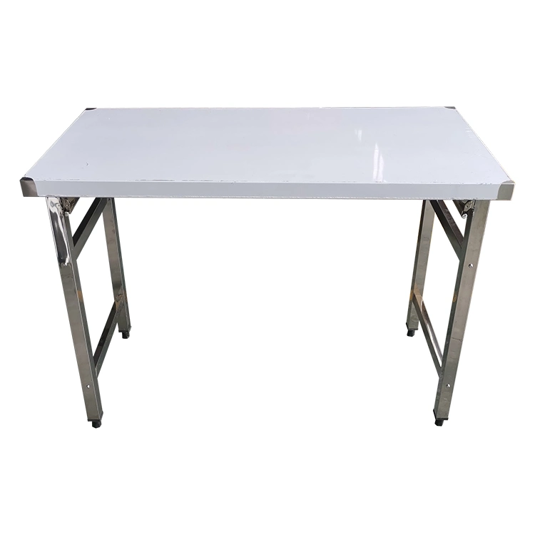 fast delivery stainless steel outdoor table kitchen folding table