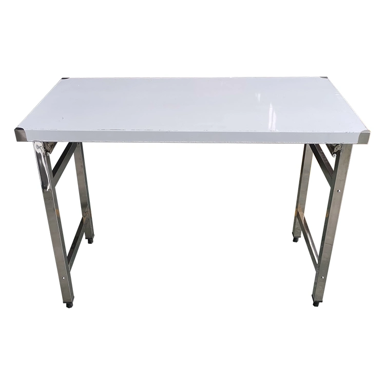 Livraison rapide tableau de plein air Cuisine en acier inoxydable table pliante