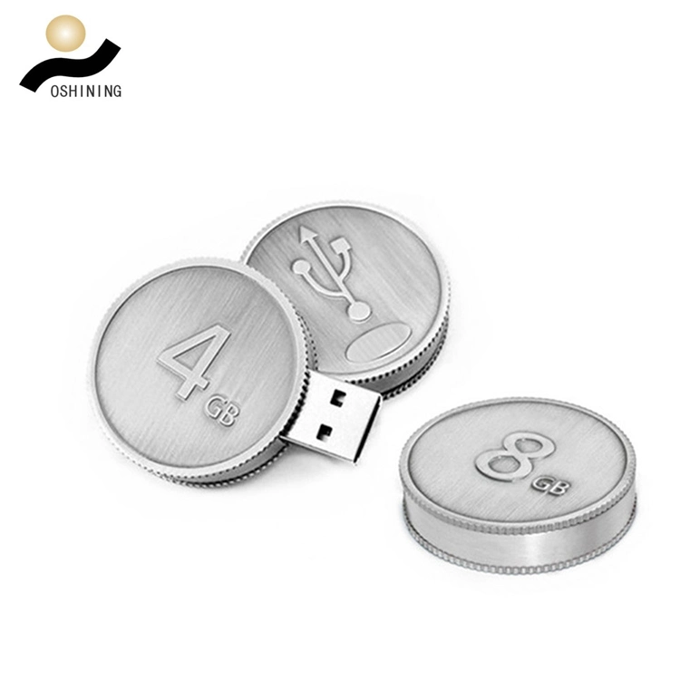 Coin Shape USB Flash Drive (USB-MT422)