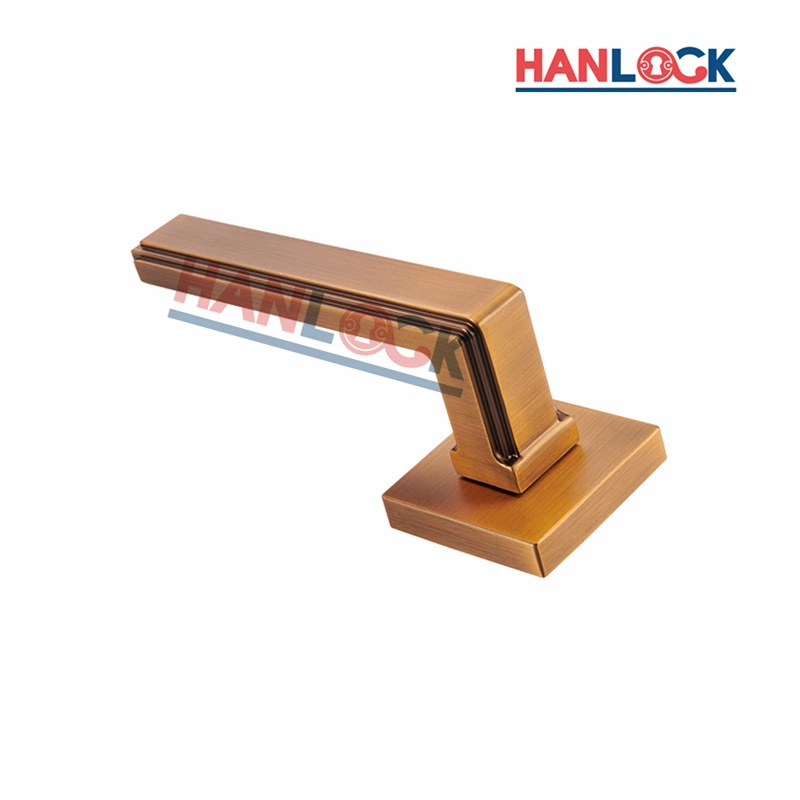 OEM/ODM Zinc Alloy Material Brass Door Handle for Wooden Door