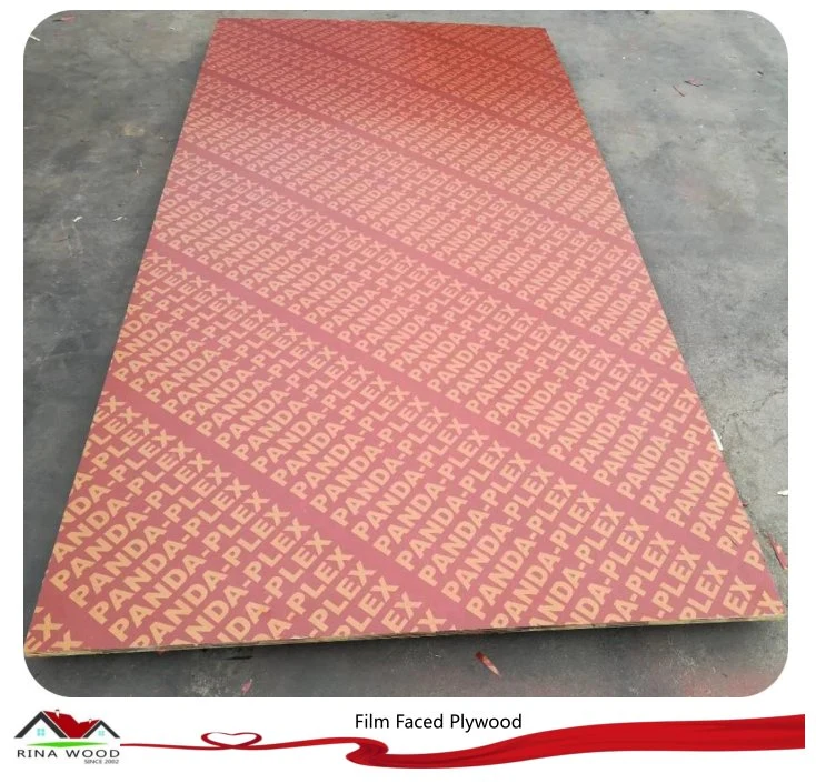 15mm X 1250X2500excellent Suppliers Rinawood Red Film Waterproof High Quality Film Faced Plywood for Construction