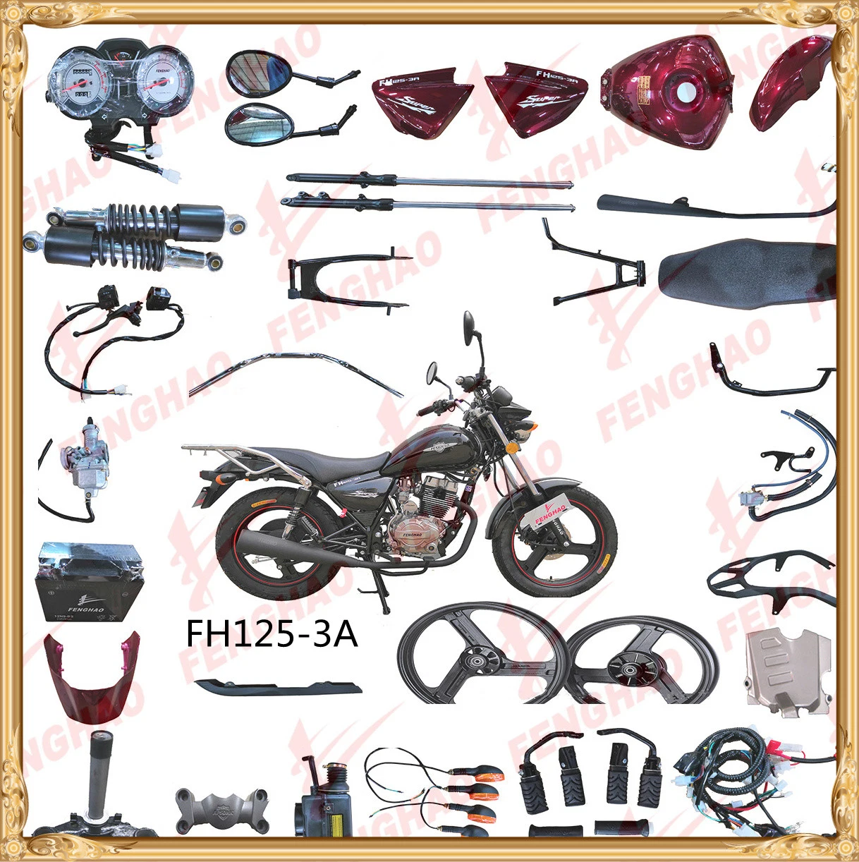 Cbf150-Kvx/Cbf150-KTT Motorrad Motorteile Zylinderblock Kit Kurbelwelle für Honda