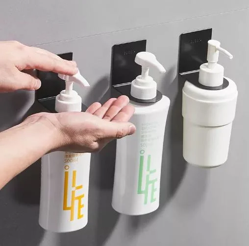 Suporte de parede em gel Shampoo com chuveiro de estilo personalizado com o seu Suporte para o logótipo em aço inoxidável 304 para casa de banho