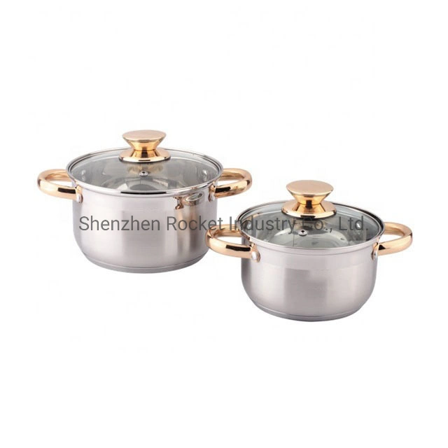 China Wholesale/Supplier Stock Pot Olla de acero inoxidable olla Set utensilios de cocina