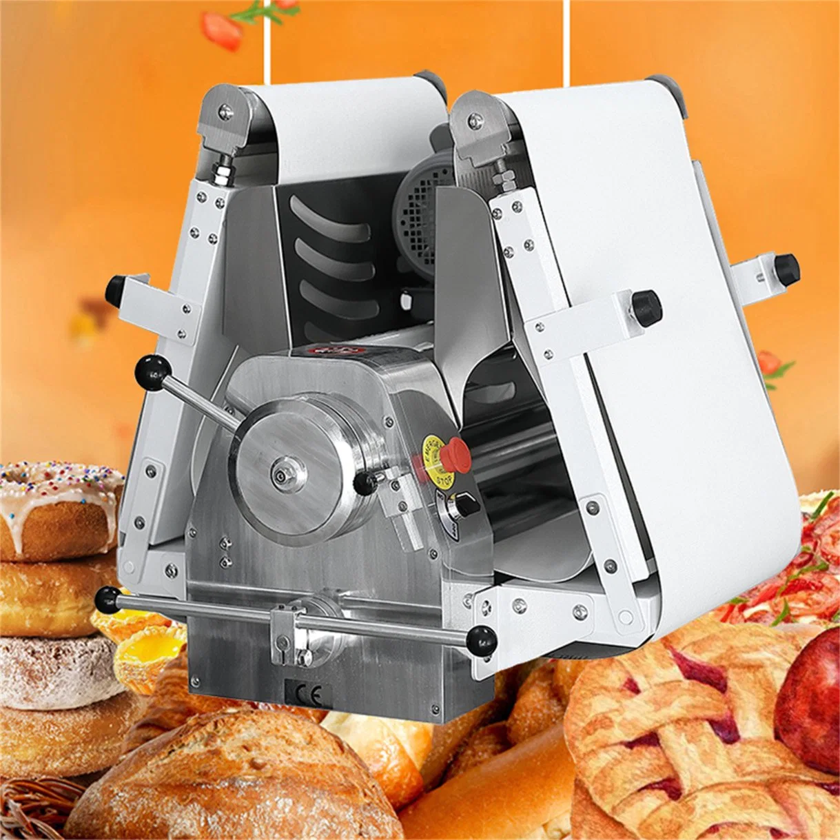 Best Commercial 520mm Table Type Hand Crank Folding Dough Sheeter Machine for Croissant