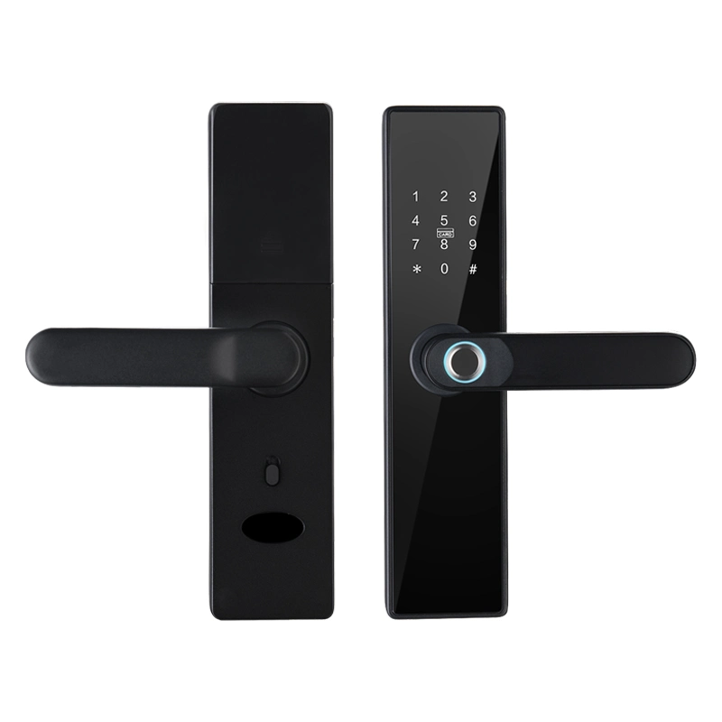 Tuya Smart Door Lock Digital Electronic Fingerprint Door Lock Passcode Card Key Smart Lock für Zuhause, Büro, Hotel, Wohnung, Airbnb Wohnanlage